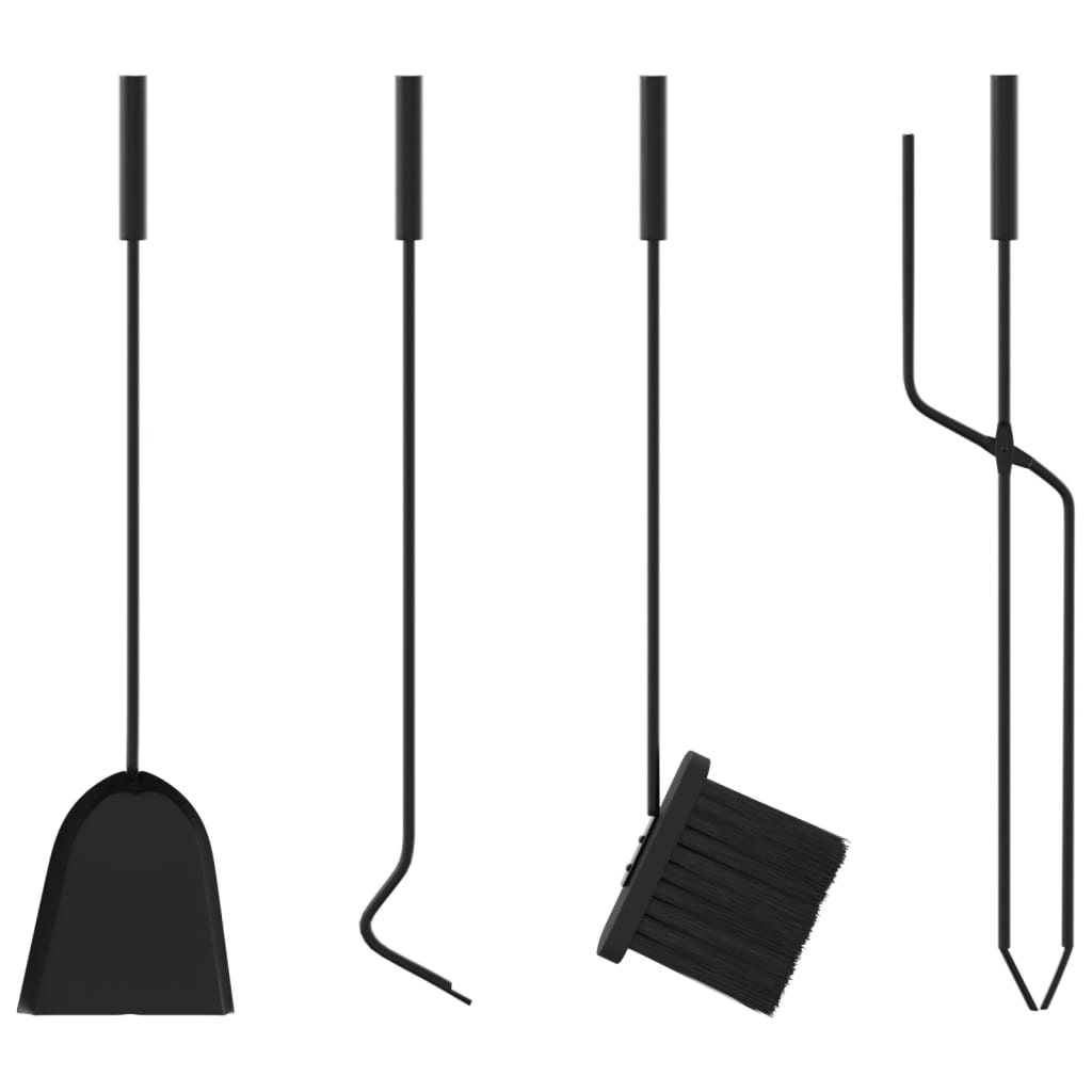 5-piece fireplace tool set 18x66 cm steel