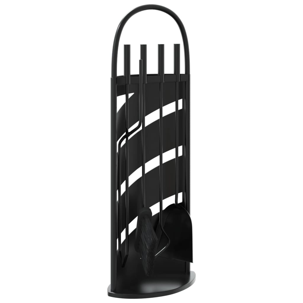 5-piece fireplace tool set 23x15x66 cm steel