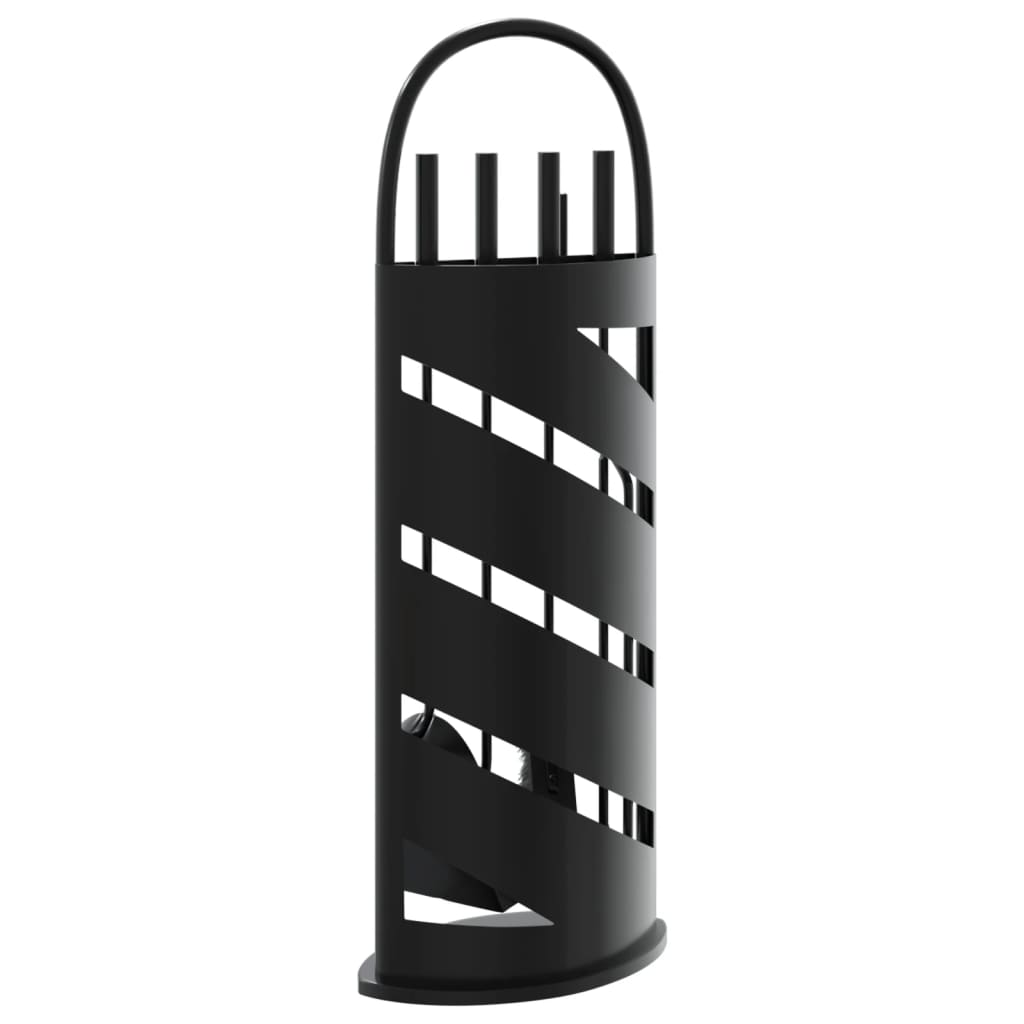 5-piece fireplace tool set 23x15x66 cm steel