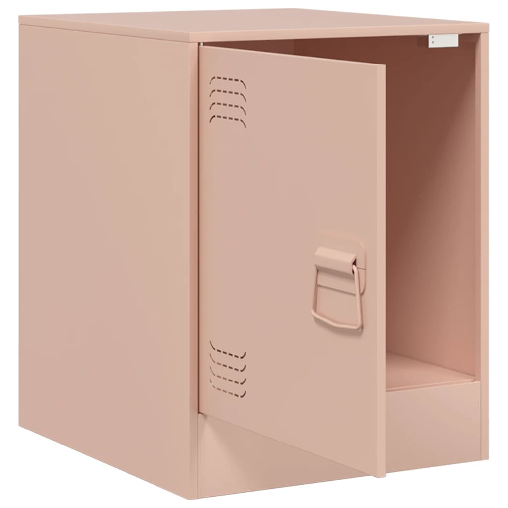 Tables de chevet 2 pcs. Rose 34,5x39x44 cm en acier