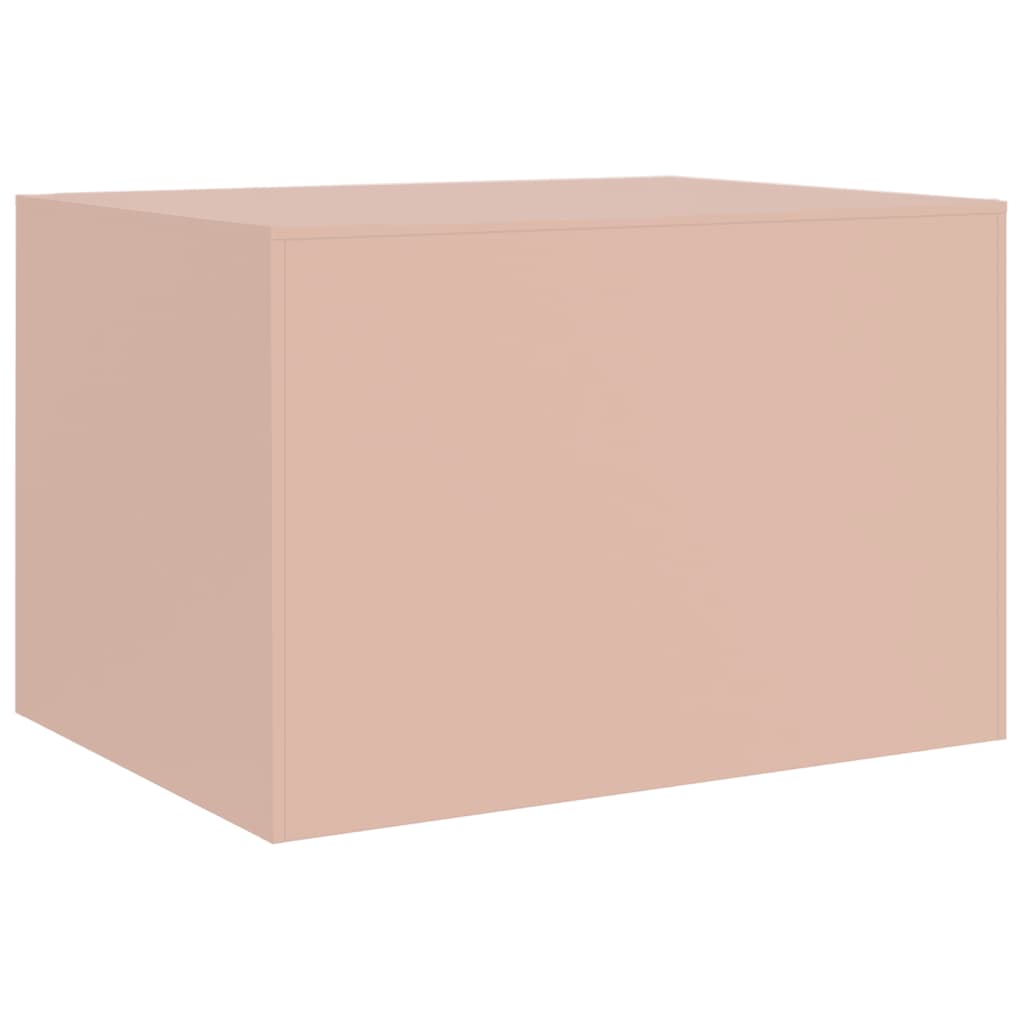 Coffee table pink 67x50x44 cm steel