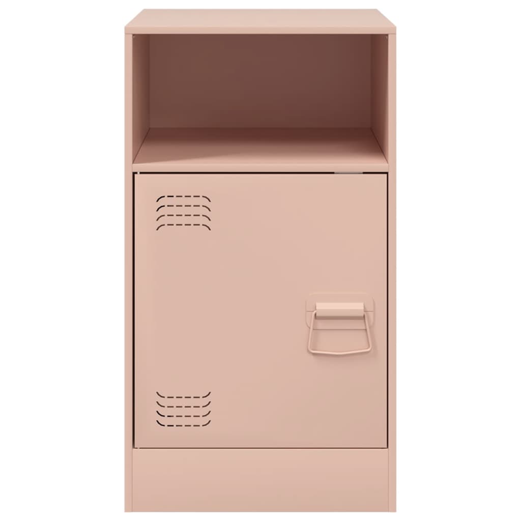Tables de chevet 2 pcs Rose 34,5x39x62 cm en acier