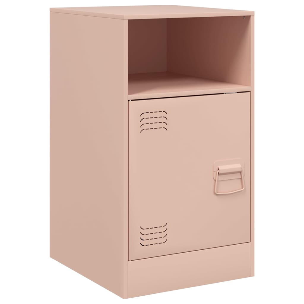 Tables de chevet 2 pcs Rose 34,5x39x62 cm en acier