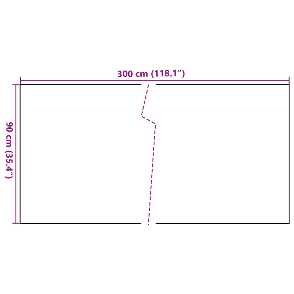 Balkon-Sichtschutz Hellbraun 300x90 cm Poly Rattan