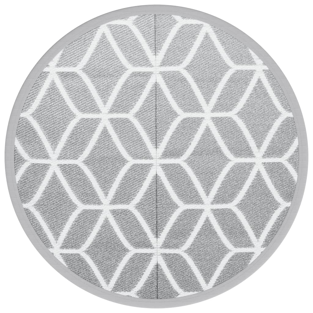 Outdoor carpet ARAKIL gray Ø200 cm PP