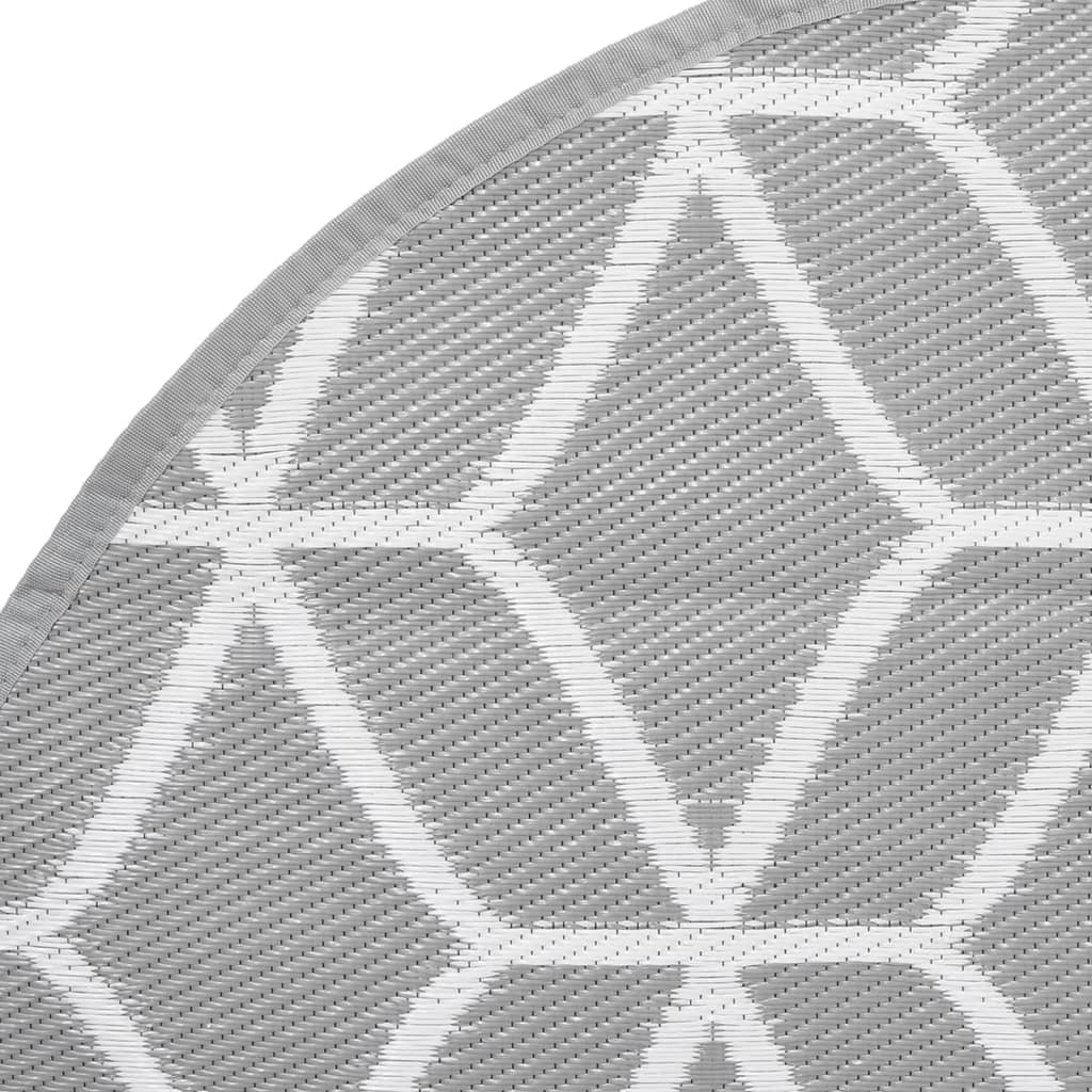 Outdoor carpet ARAKIL gray Ø200 cm PP