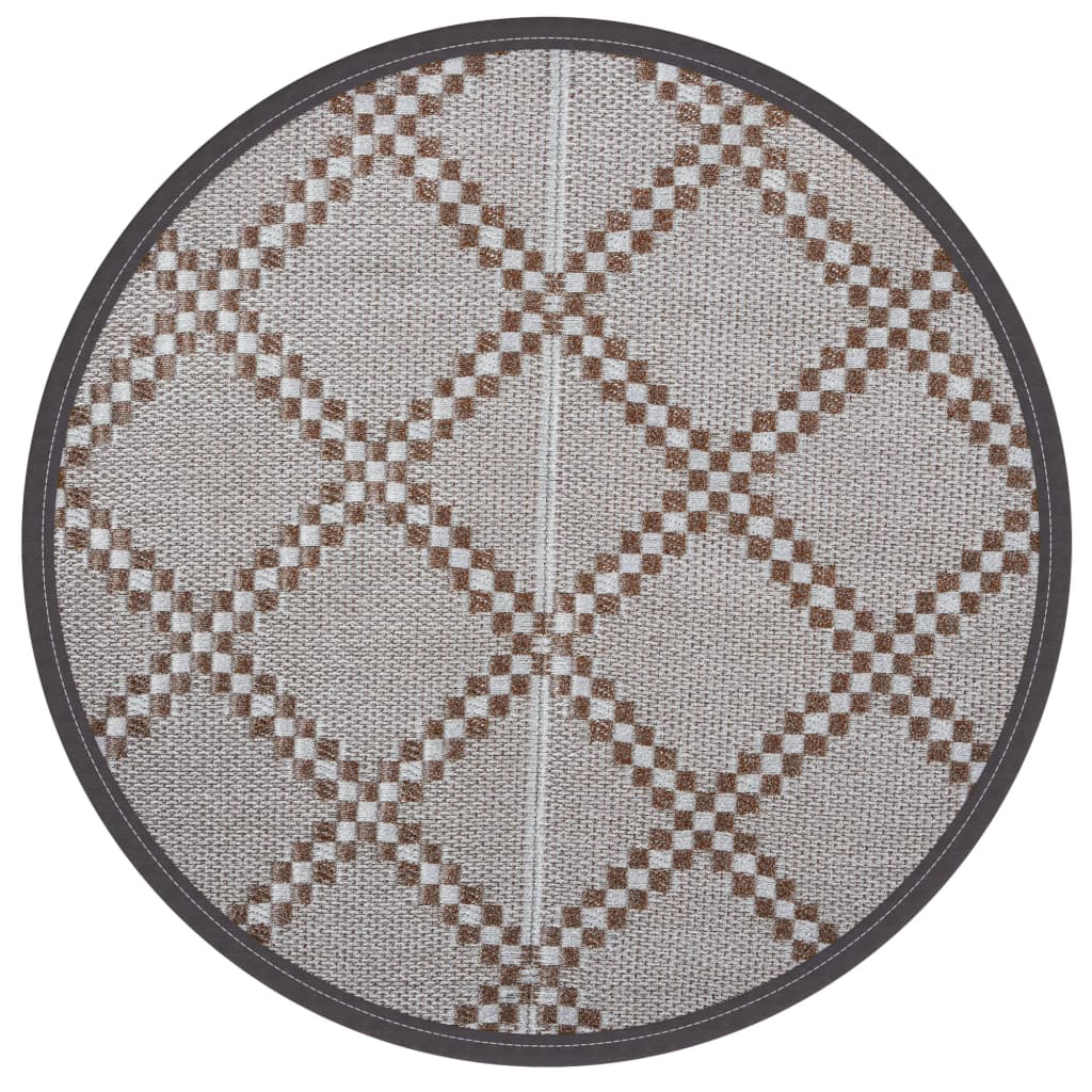 Tapis d'extérieur ARAKIL Marron Ø160 cm PP