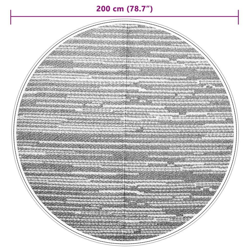 Outdoor-Teppich ARAKIL Braun Ø200 cm PP