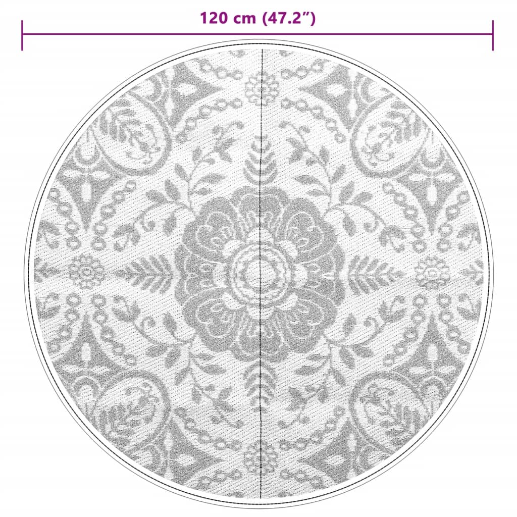 Outdoor-Teppich ARAKIL Rosa Ø120 cm PP