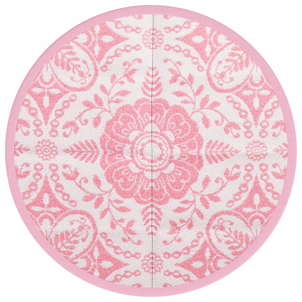 Outdoor-Teppich ARAKIL Rosa Ø160 cm PP