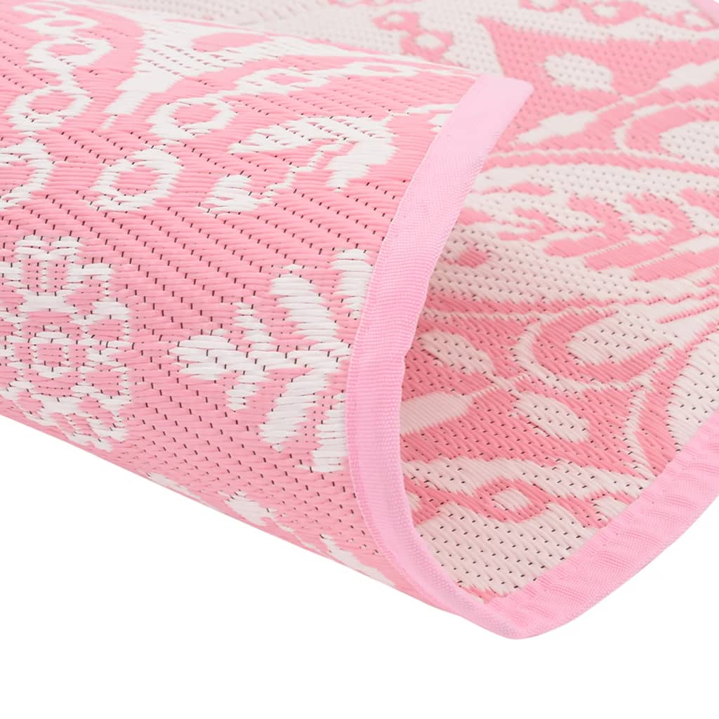 Outdoor-Teppich ARAKIL Rosa Ø160 cm PP