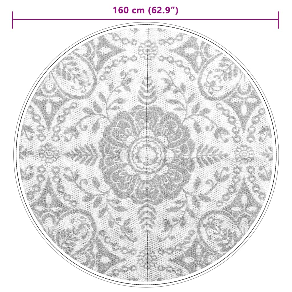 Outdoor-Teppich ARAKIL Rosa Ø160 cm PP
