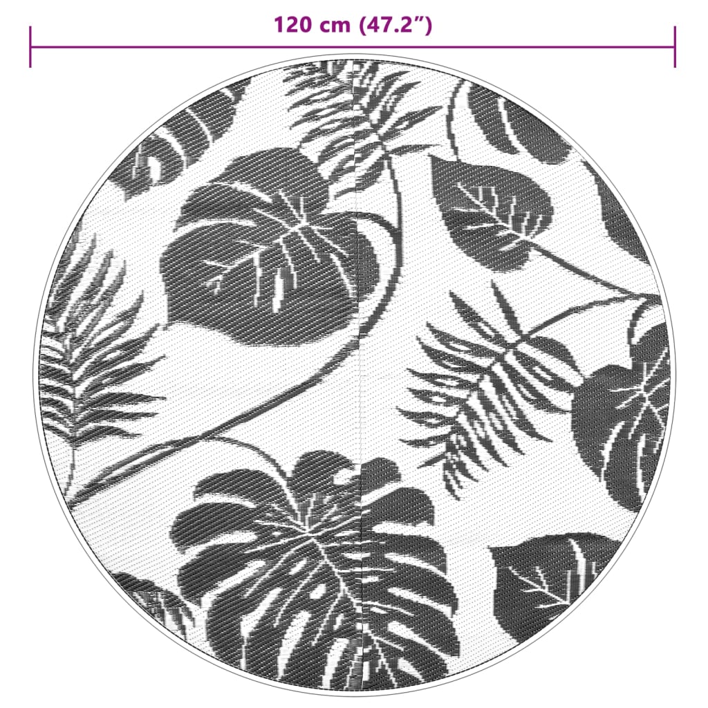 Outdoor-Teppich ARAKIL Grün Ø120 cm PP