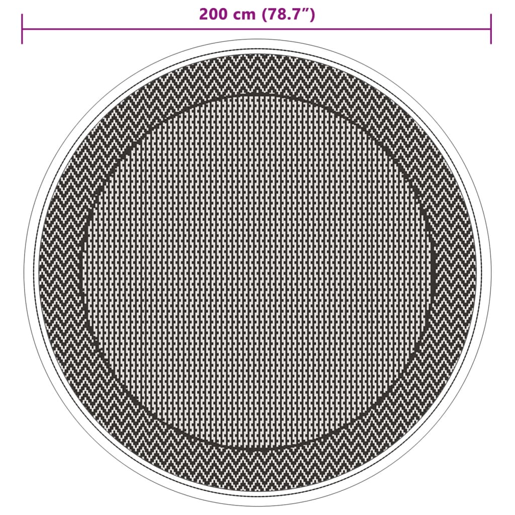 Outdoor-Teppich ARAKIL Grün Ø200 cm PP