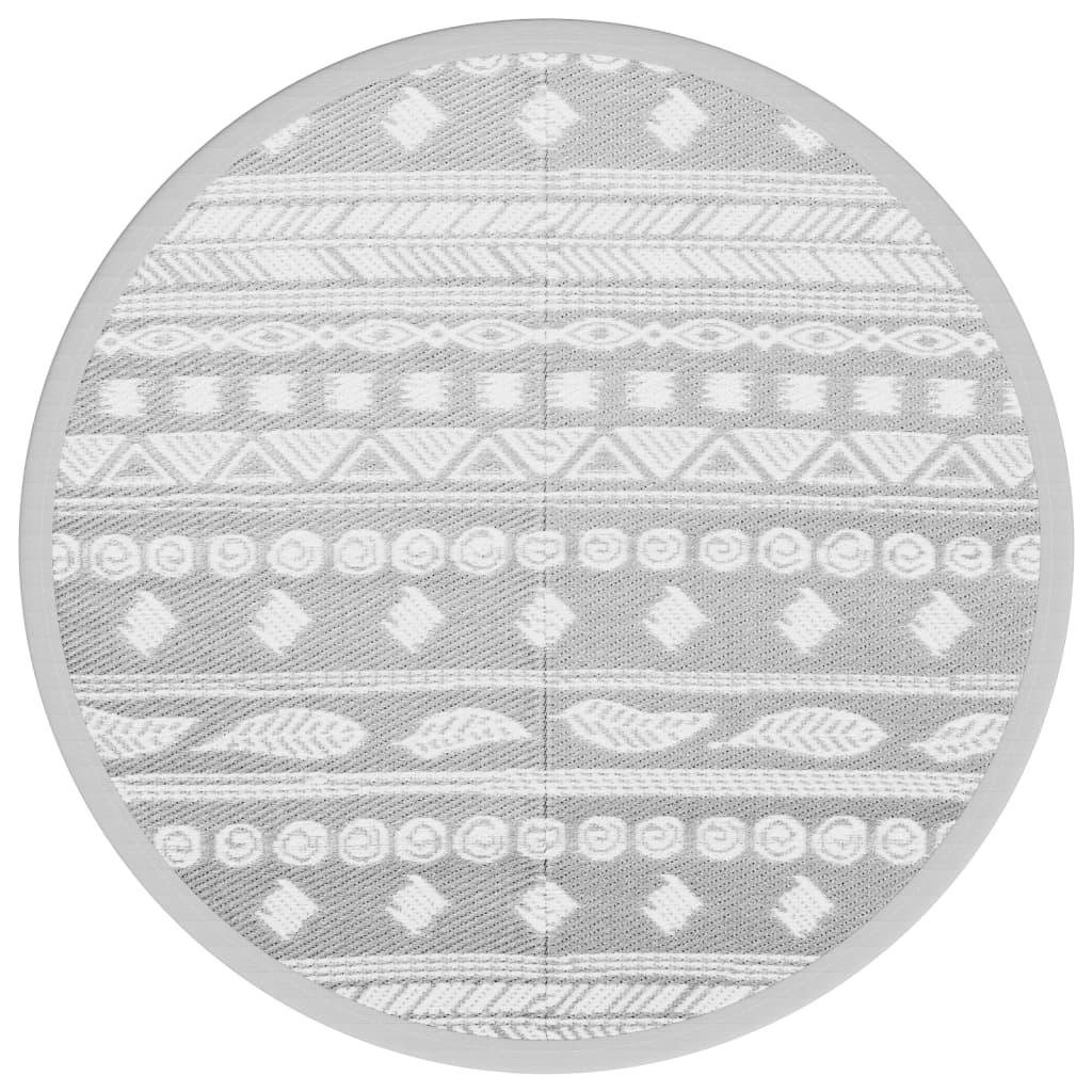 Outdoor carpet ARAKIL gray Ø200 cm PP