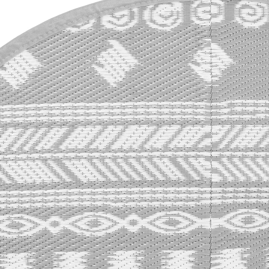 Outdoor carpet ARAKIL gray Ø200 cm PP