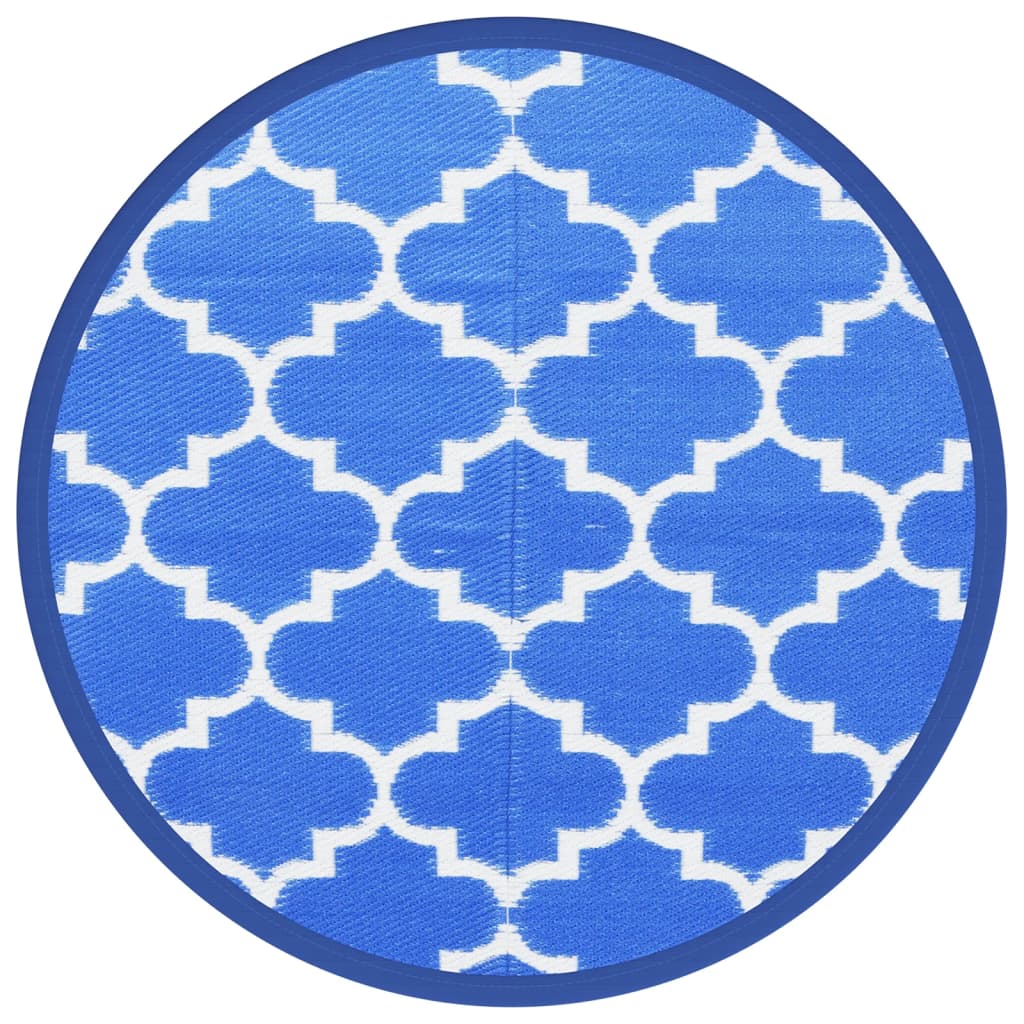 Tapis d'extérieur ARAKIL bleu Ø120 cm PP