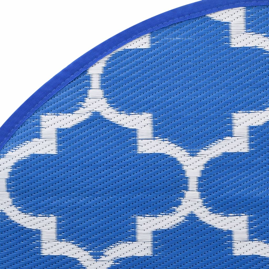 Tapis d'extérieur ARAKIL bleu Ø120 cm PP
