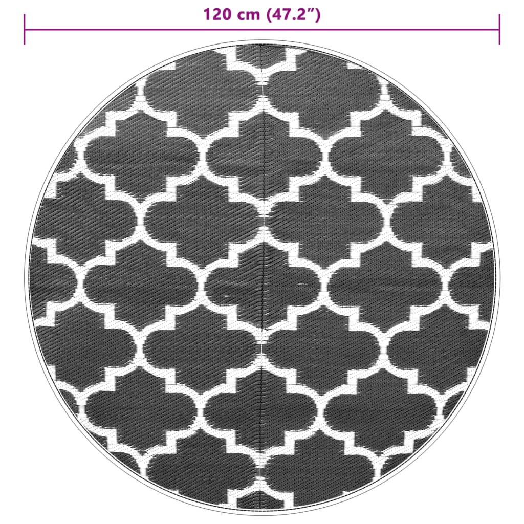 Tapis d'extérieur ARAKIL bleu Ø120 cm PP