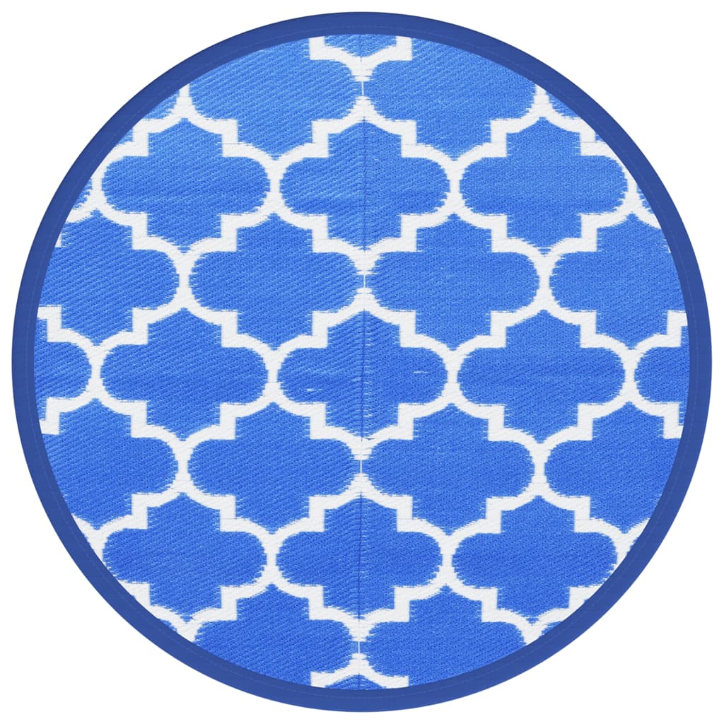 Tapis d'extérieur ARAKIL Bleu Ø160 cm PP