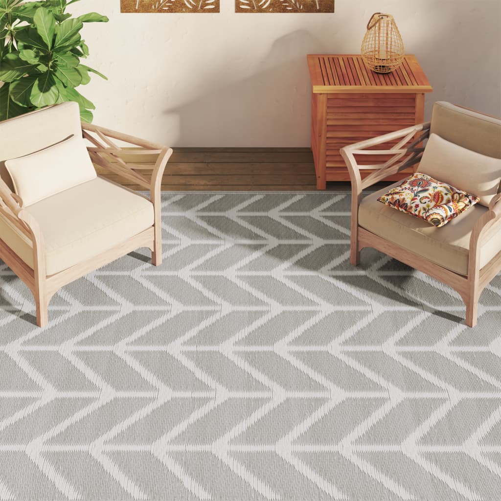 Outdoor carpet ARAKIL gray 190x290 cm PP