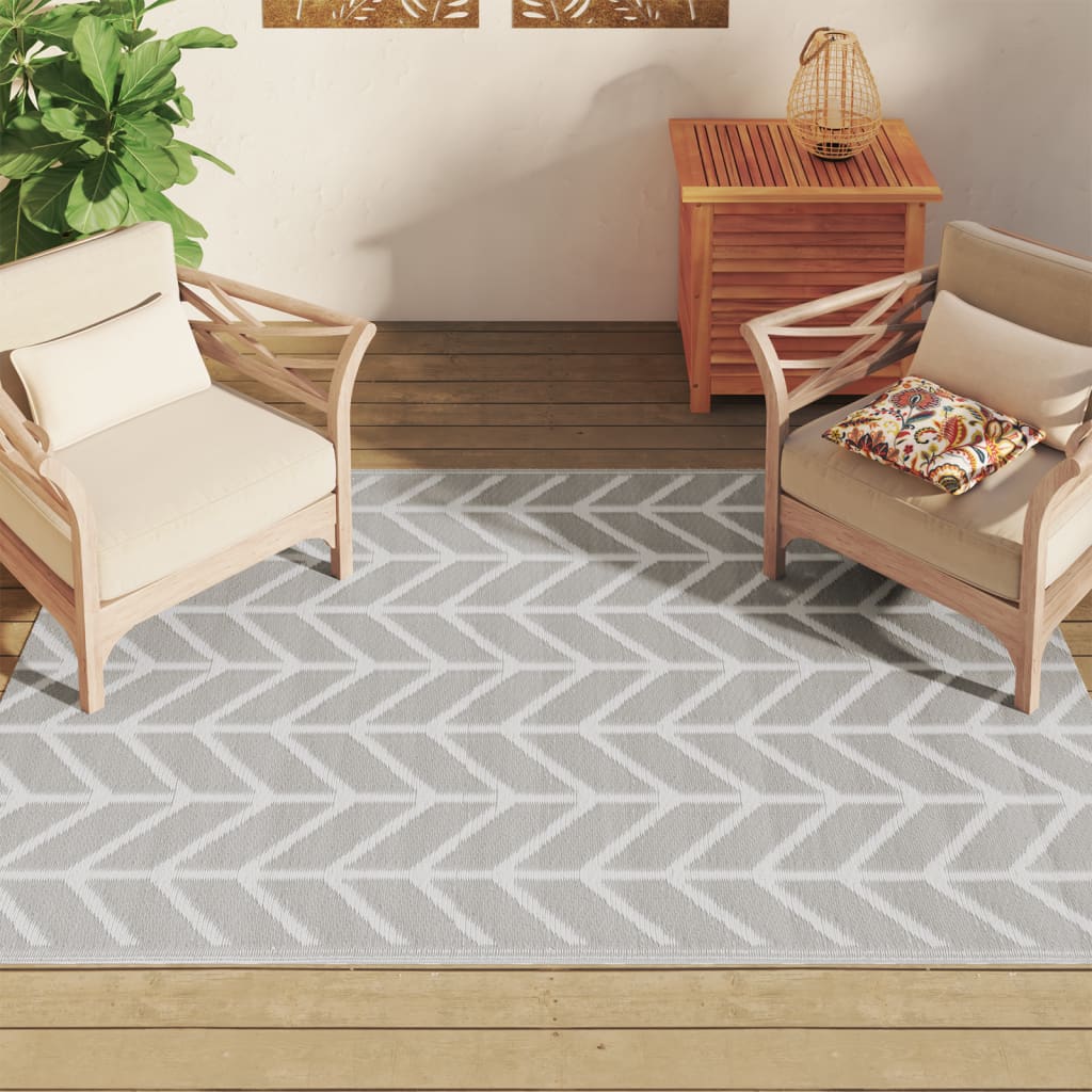 Outdoor carpet ARAKIL gray 140x200 cm PP