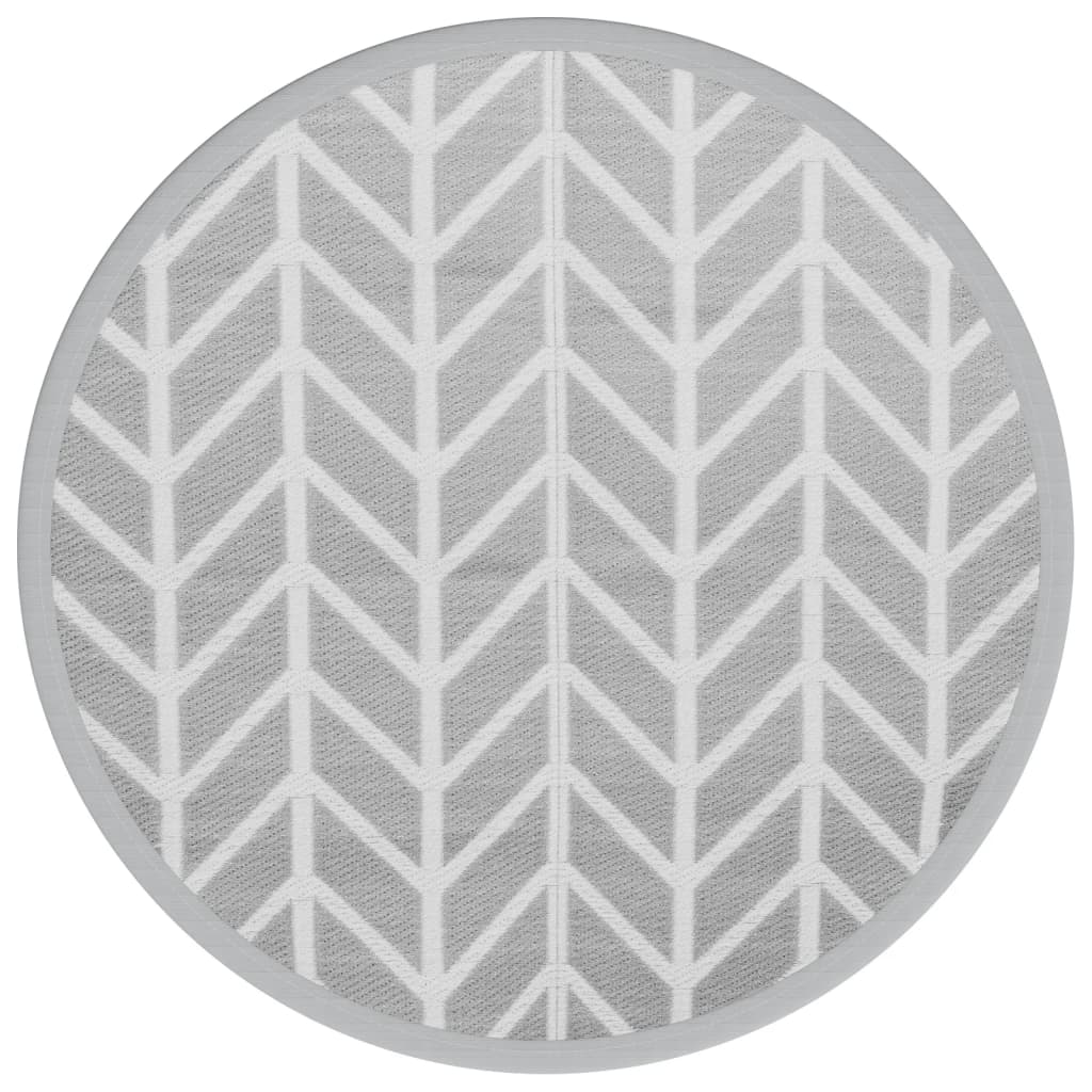 Outdoor carpet ARAKIL gray Ø160 cm PP