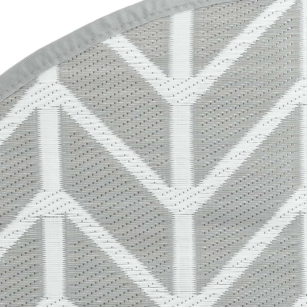 Outdoor carpet ARAKIL gray Ø160 cm PP