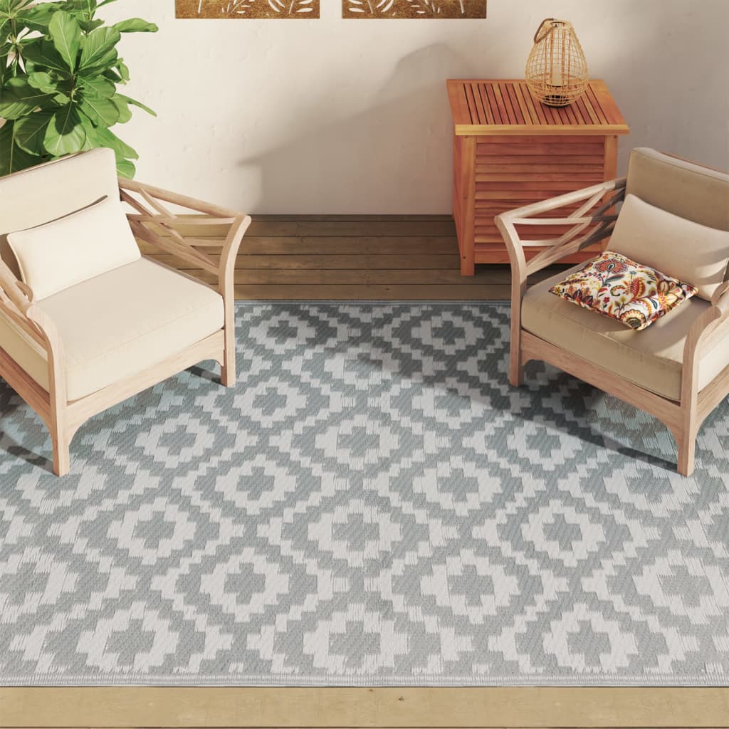 Outdoor carpet ARAKIL gray 160x230 cm PP