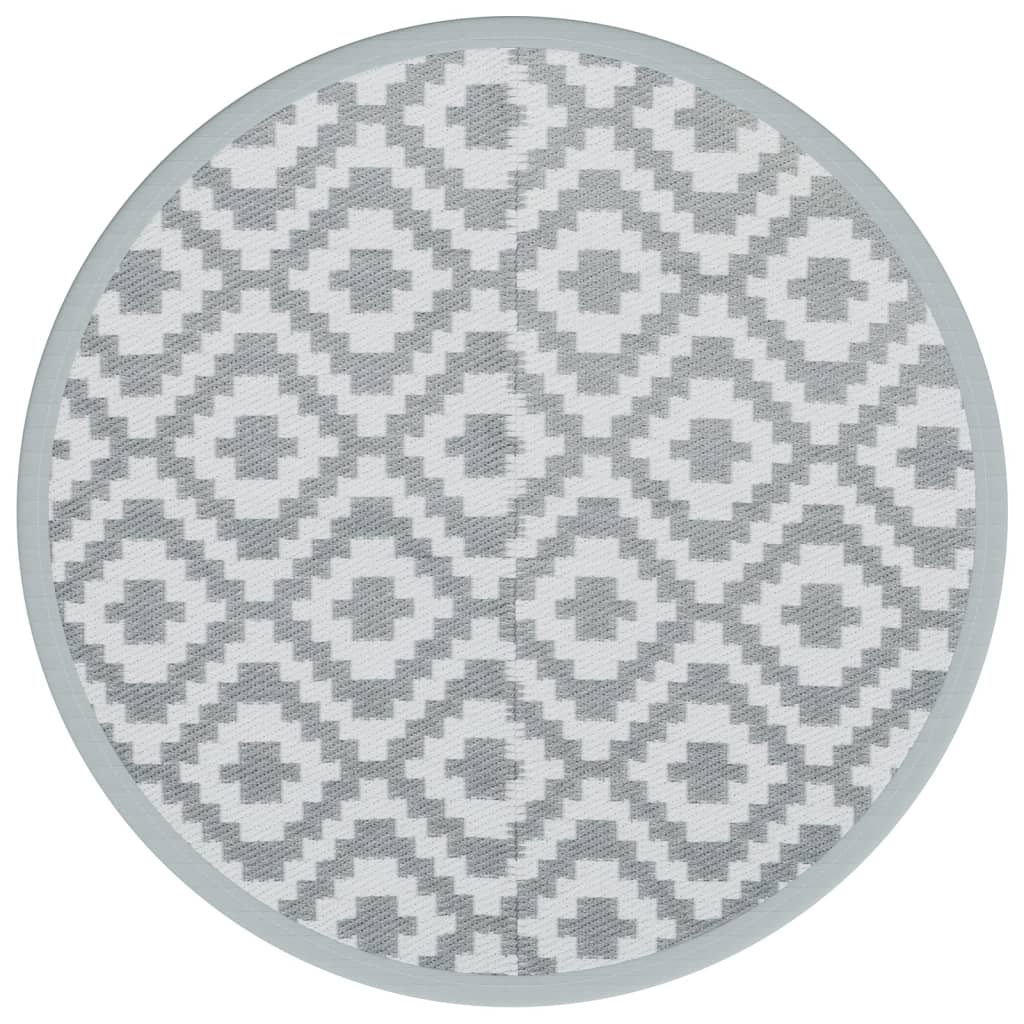 Outdoor-Teppich ARAKIL Grau Ø160 cm PP