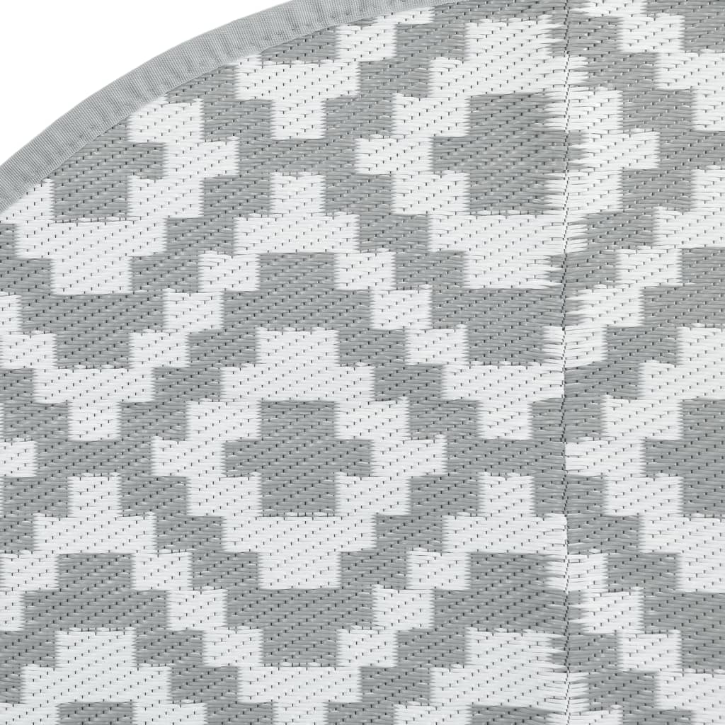 Outdoor-Teppich ARAKIL Grau Ø160 cm PP