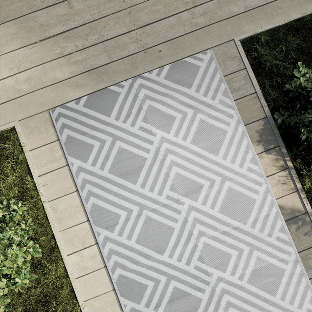 Outdoor carpet ARAKIL gray 80x150 cm PP