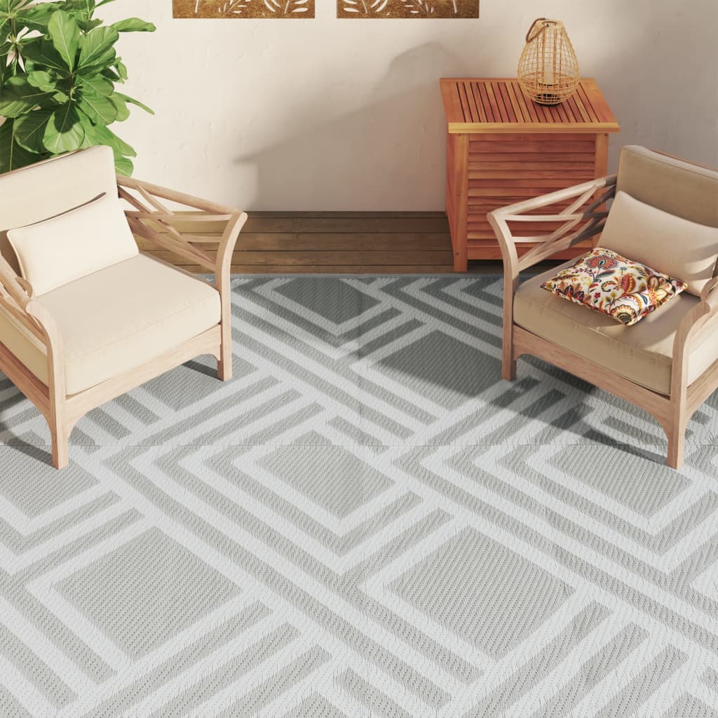 Outdoor carpet ARAKIL gray 190x290 cm PP