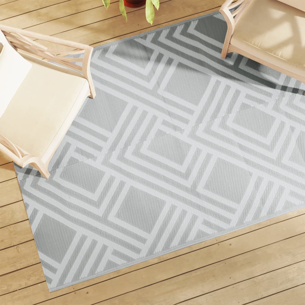 Outdoor carpet ARAKIL gray 140x200 cm PP
