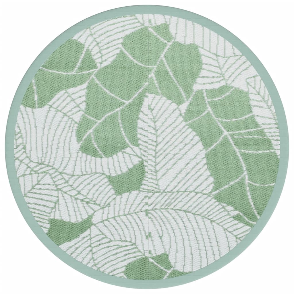 Outdoor rug ARAKIL Green Ø160 cm PP