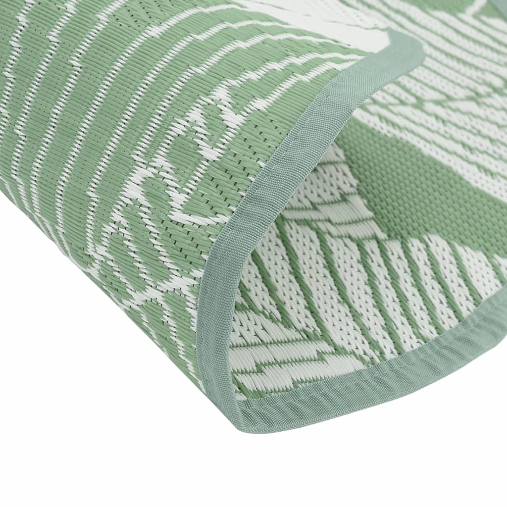 Outdoor rug ARAKIL Green Ø160 cm PP