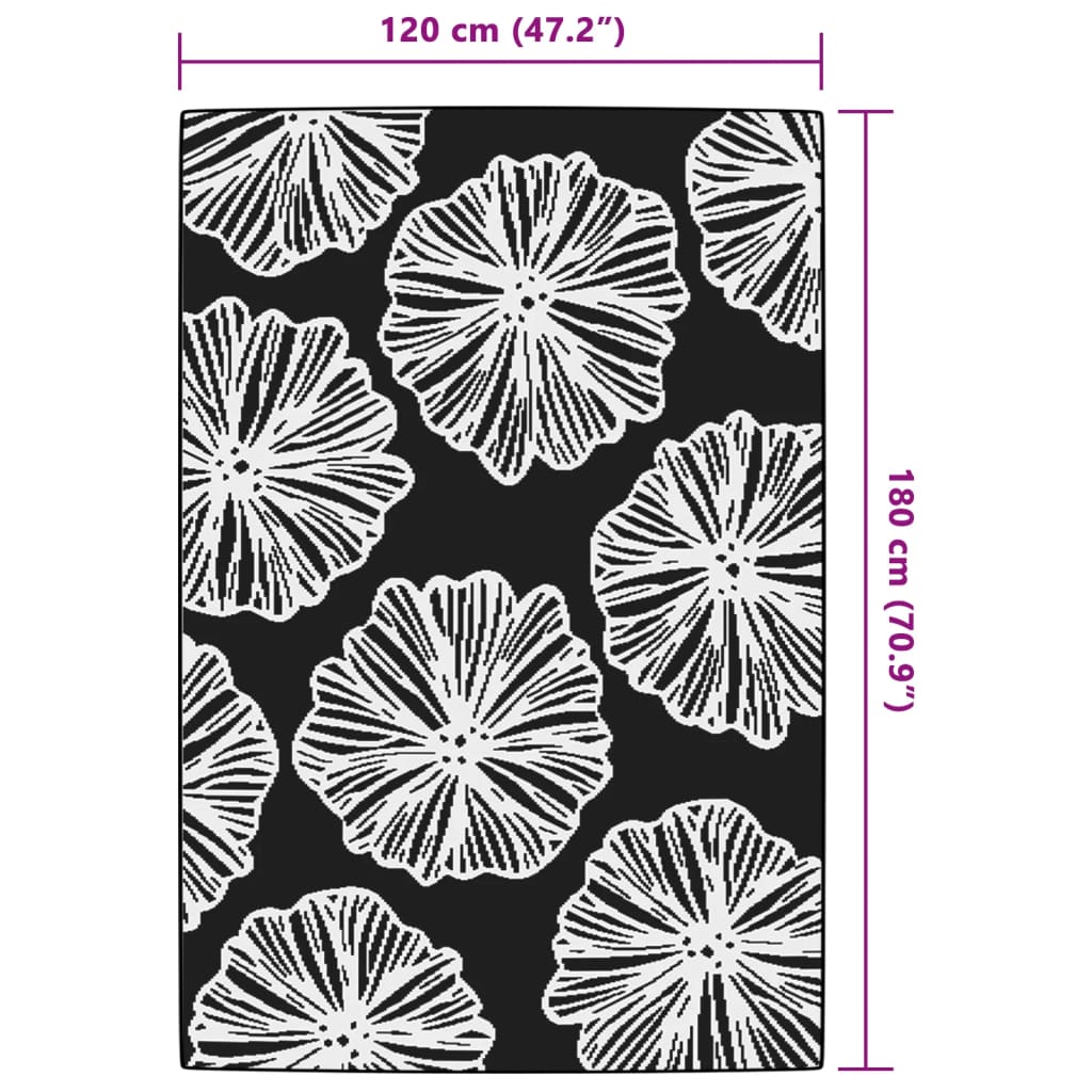 Outdoor rug ARAKIL Green 120x180 cm PP
