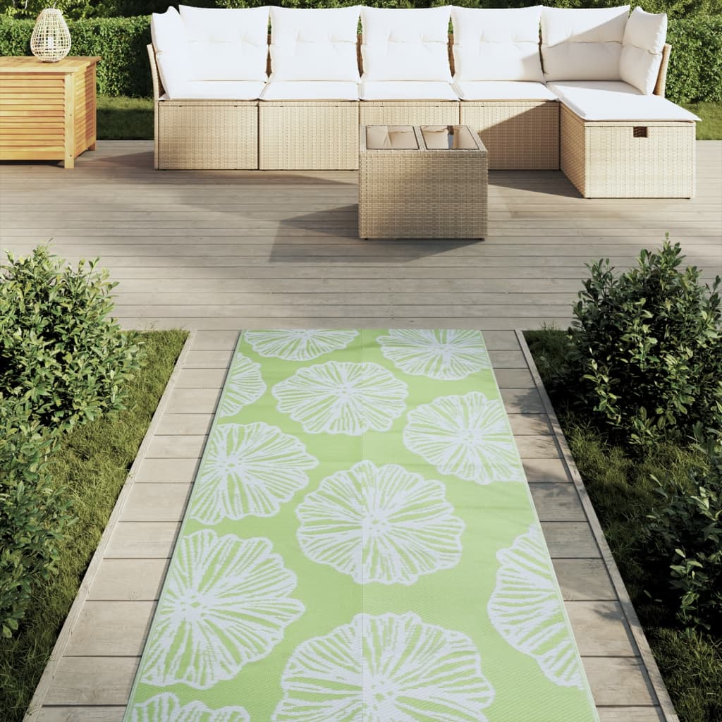 Outdoor-Teppich ARAKIL Grün 80x250 cm PP