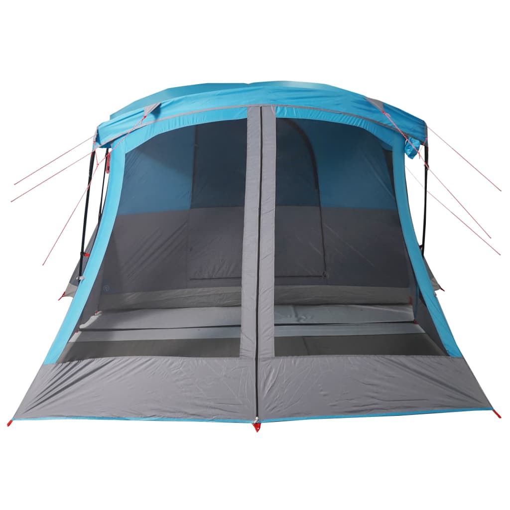 Camping Tent with Awning 4 Persons Blue Waterproof