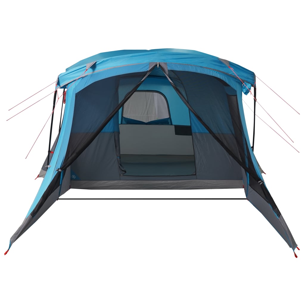 Camping Tent with Awning 4 Persons Blue Waterproof