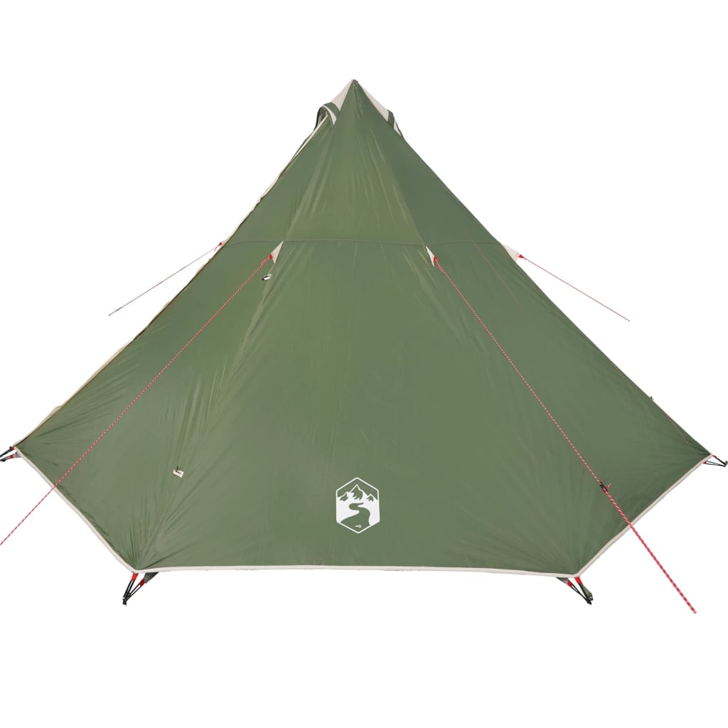 Tipi Family Tent 8 Persons Green Waterproof
