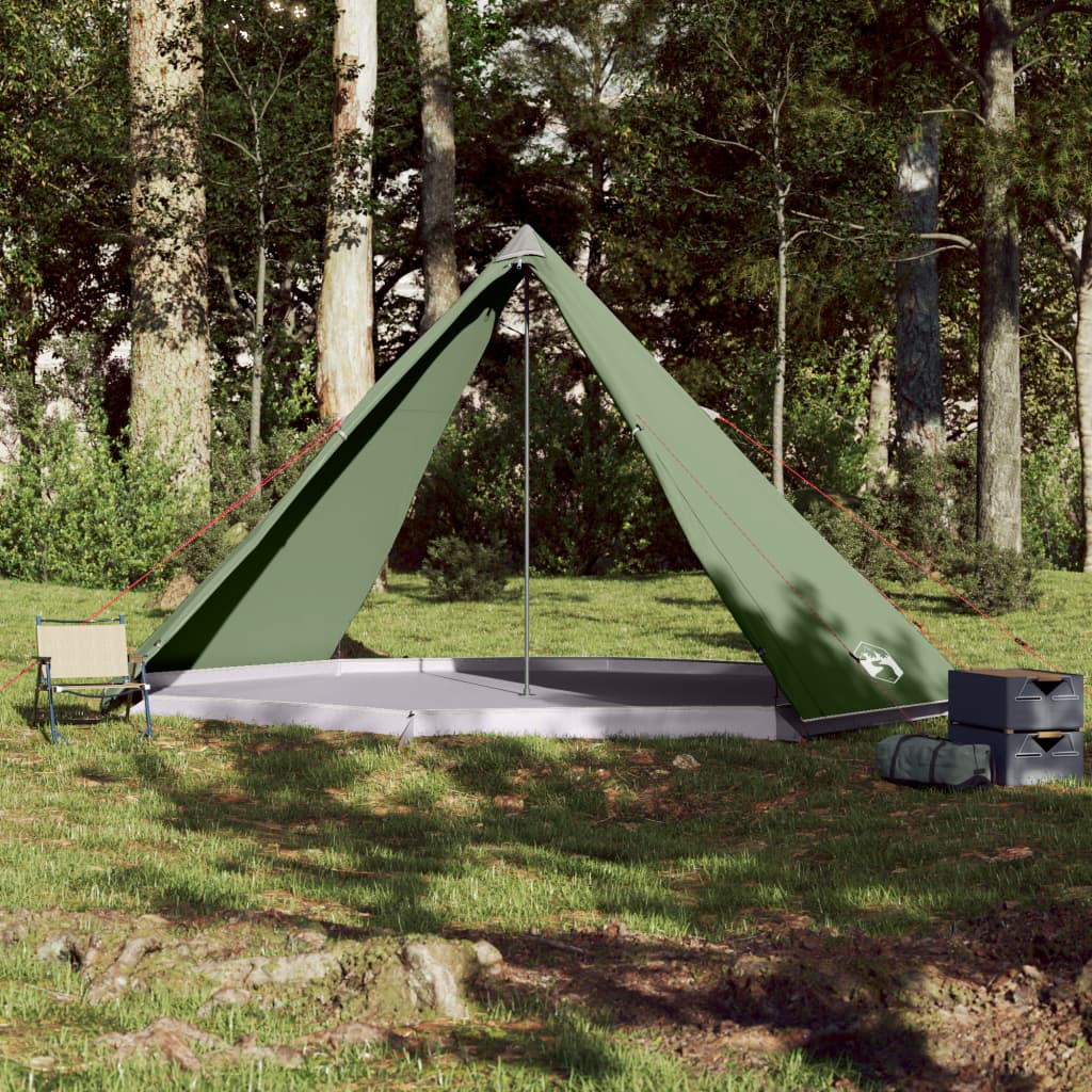Tipi Family Tent 8 Persons Green Waterproof