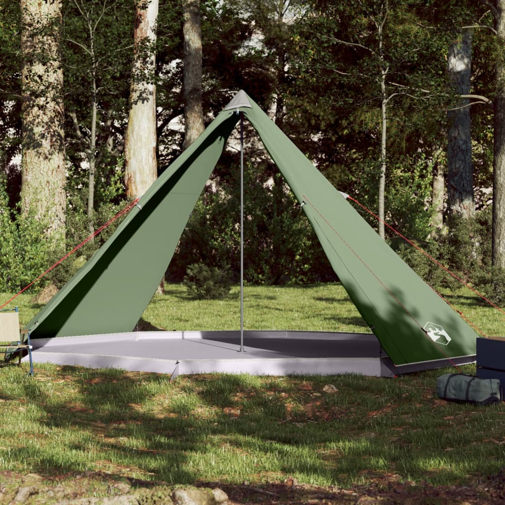 Tipi Family Tent 8 Persons Green Waterproof