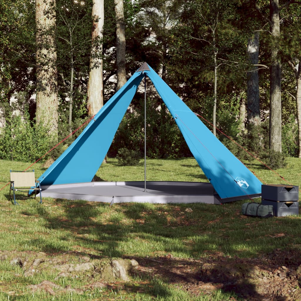 Tipi Family Tent 8 Persons Blue Waterproof