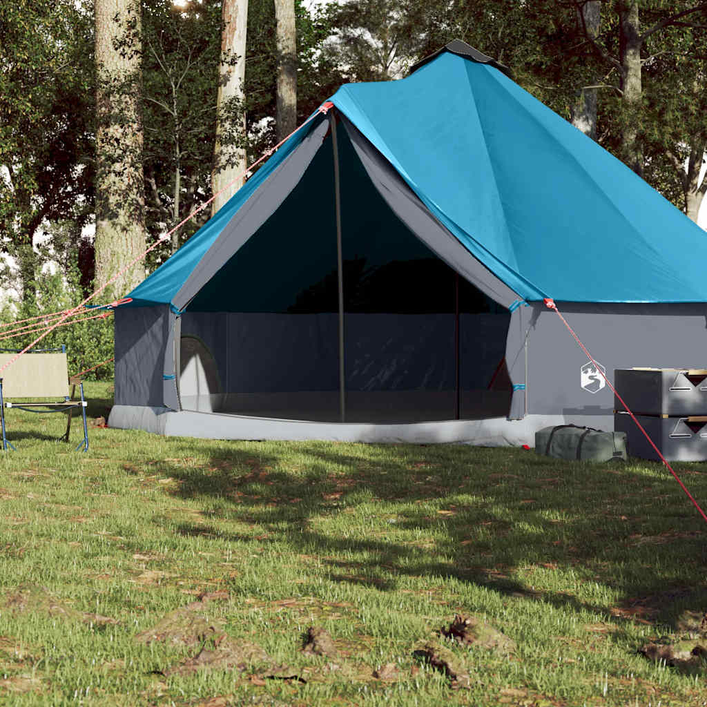 Tipi Family Tent 8 Persons Blue Waterproof
