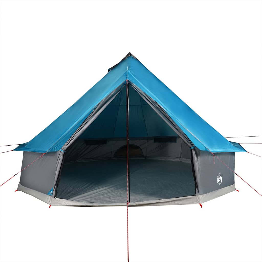Tipi Family Tent 8 Persons Blue Waterproof