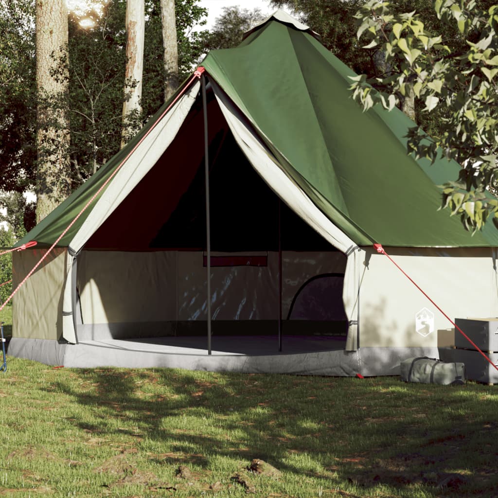 Tipi Family Tent 10 Persons Green Waterproof
