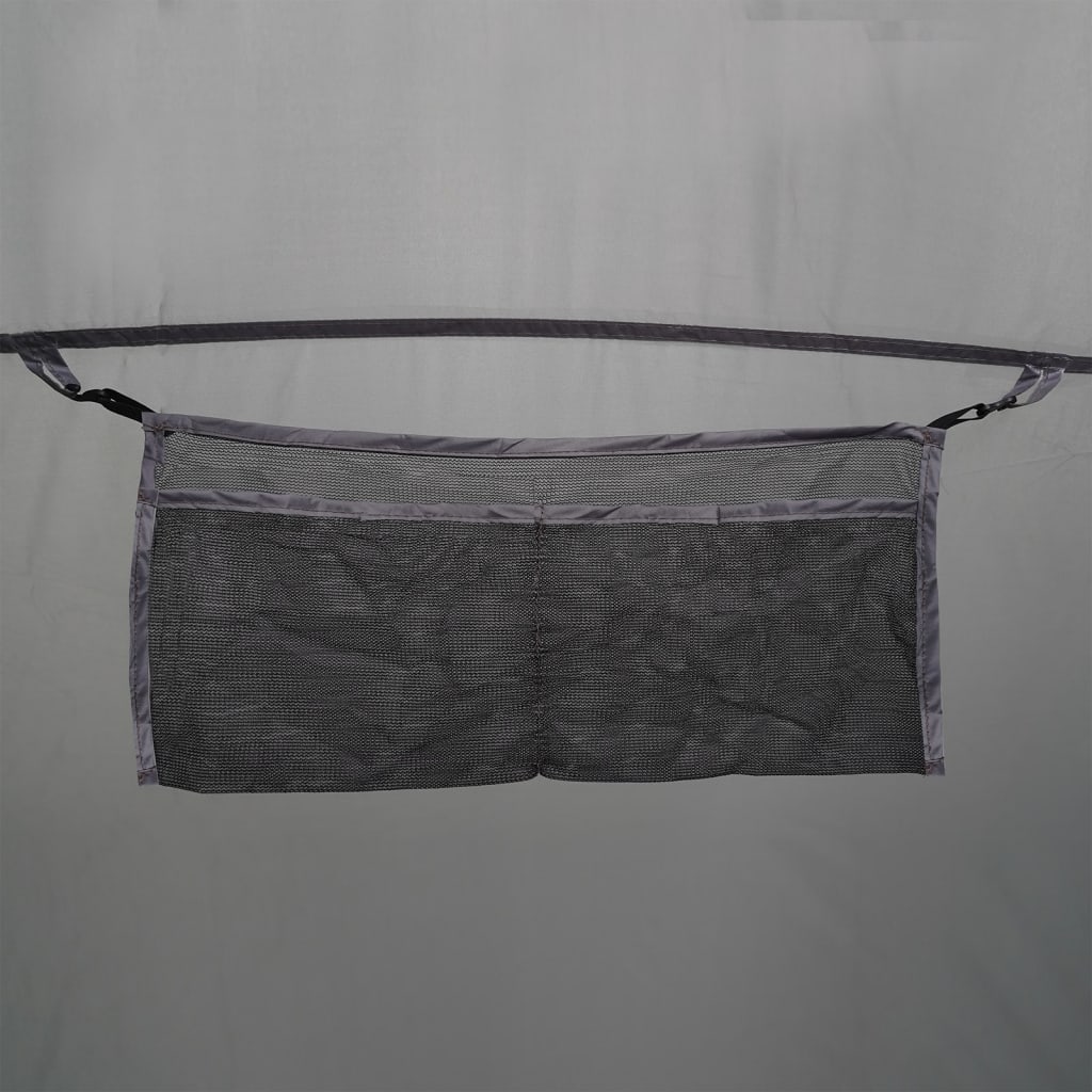 Tipi Family Tent 7 Persons Grey and Orange Waterproof