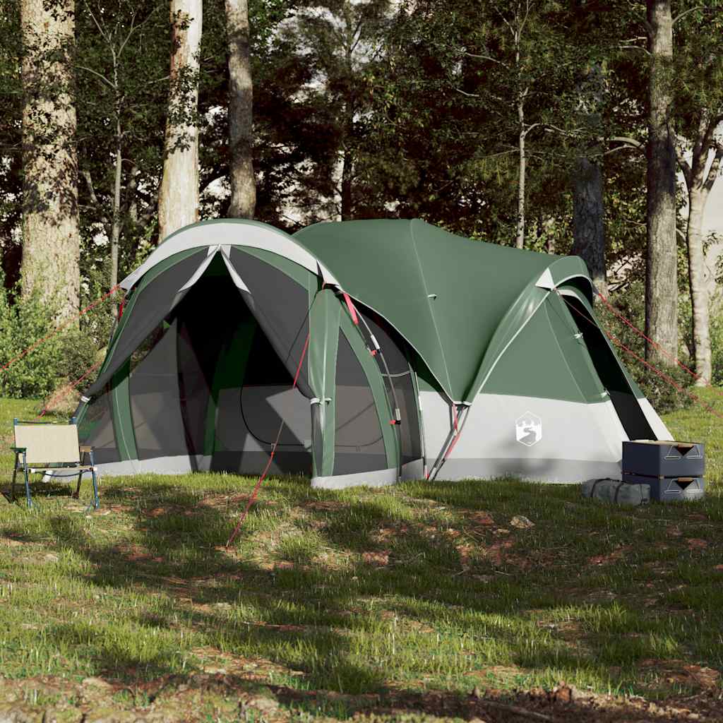 Tipi Family Tent 8 Persons Green Waterproof