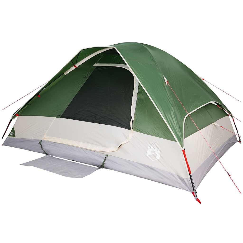 Tente familiale dôme 6 personnes verte imperméable